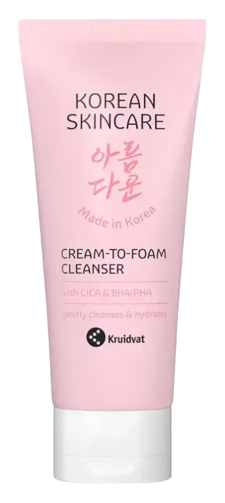 Kruidvat Korean Skincare Cream-To-Foam Cleanser