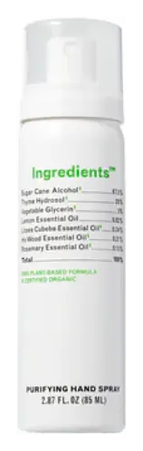 Ingredients Purifying Hand Spray