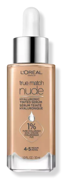 L'Oreal True Match Nude Hyaluronic Tinted Serum 4-5 Medium