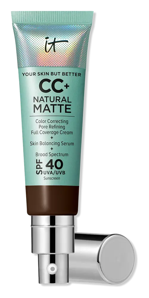 IT Cosmetics CC+ Cream Natural Matte Foundation SPF 40 Deep Cool