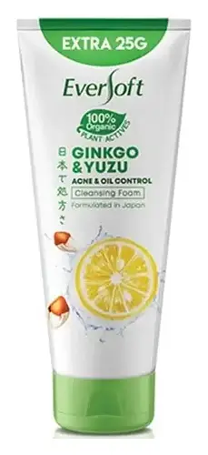 Eversoft Ginkgo & Yuzu Acne & Oil Control Cleansing Foam