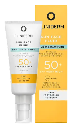 Cliniderm Sun Face Light & Mattifying Fluid SPF 50+