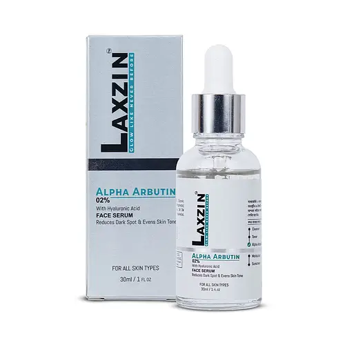 Laxzin Alpha Arbutin 2% with Hyaluronic Acid serum