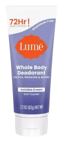 Lume Whole Body Deodorant Invisible Cream Soft Powder