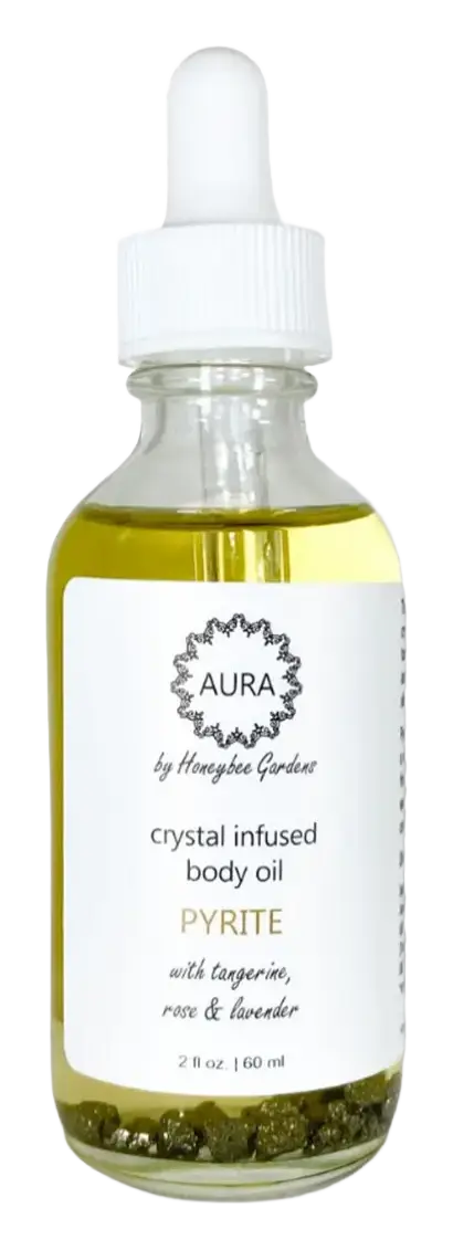 Honeybee Gardens Crystal Infused Body Oil Pyrite