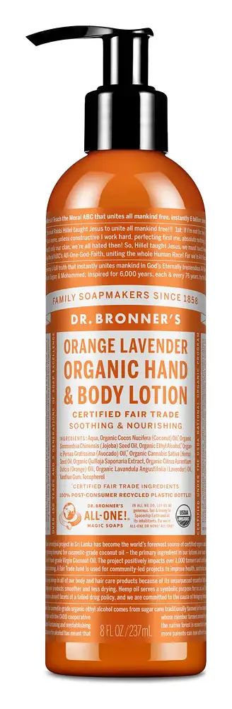 Dr. Bronner's Hand & Body Lotion Orange Lavender
