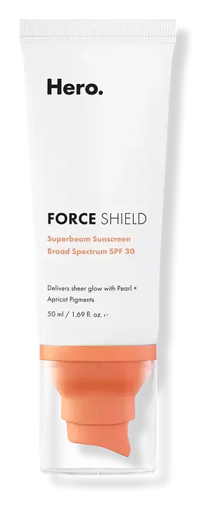 Hero Cosmetics Force Shield Superbeam Sunscreen Apricot SPF 30