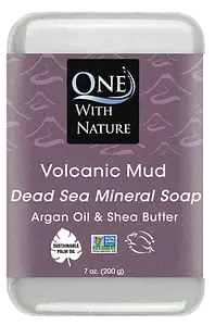 One With Nature Dead Sea Mineral Soap Volcanic Mud