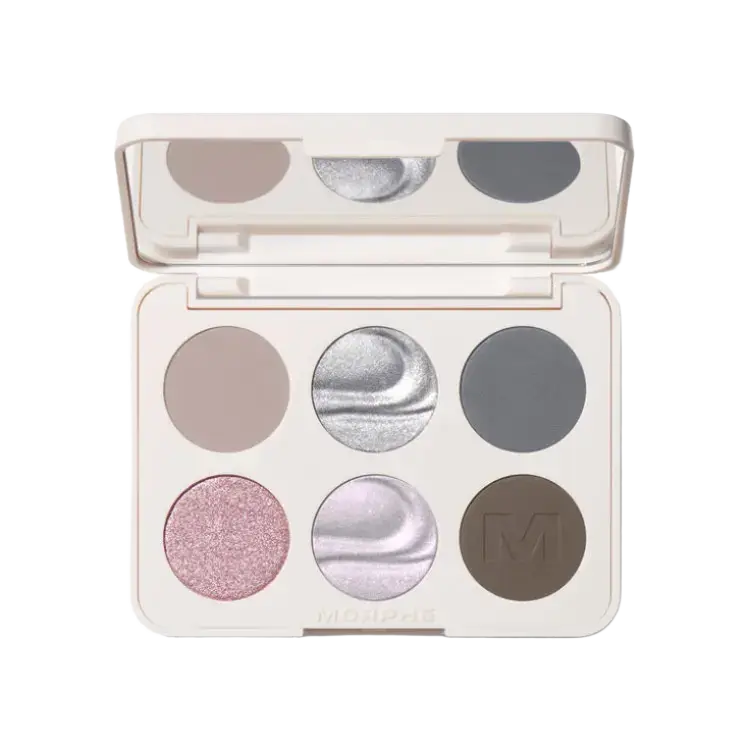 Morphe Chromaplus 6-Pan Eyeshadow Palette Cyber Chrome