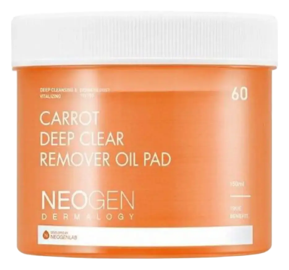 Neogen Dermalogy Carrot Deep Clear Remover Oil Pad