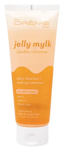 TONYMOLY Jelly Mylk Double Cleanser (Vegan) | Peach + Oatmeal + French Clay