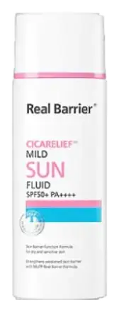Real Barrier Cicarelief Mild Sun Fluid SPF 50+ PA++++