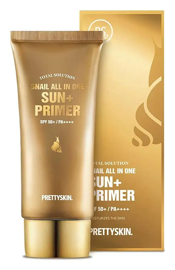 Pretty Skin Total Solution Snail All In One Sun+ Primer SPF 50+