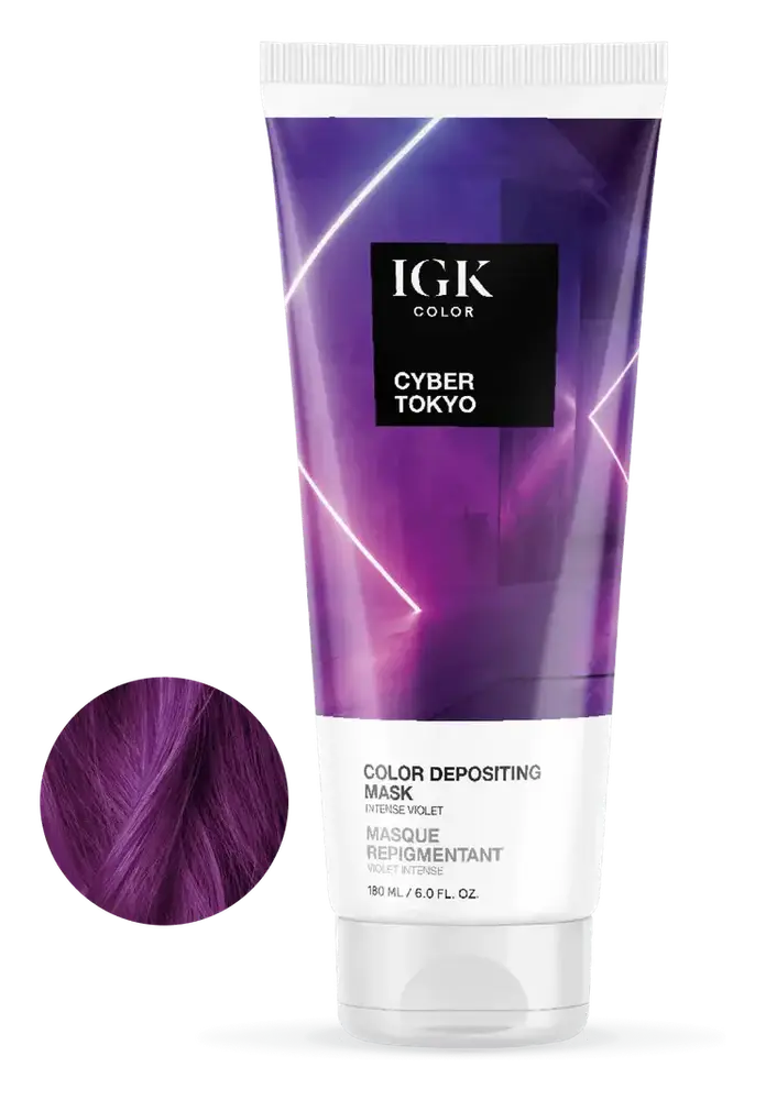IGK Hair Color Depositing Hair Mask Cyber Tokyo