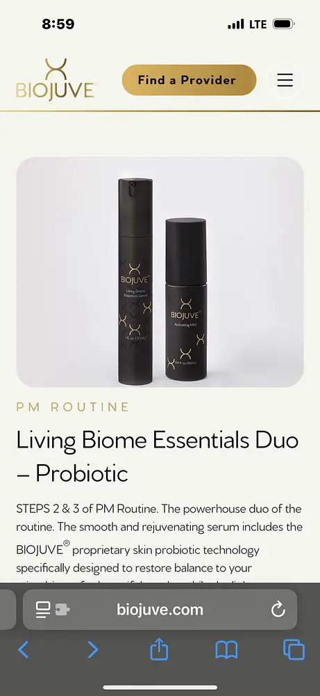 Biojuve Living Biome Essentials Serum