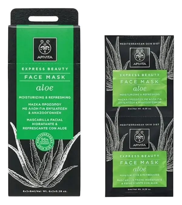 Apivita Natural Cosmetics Express Beauty Face Mask - Aloe