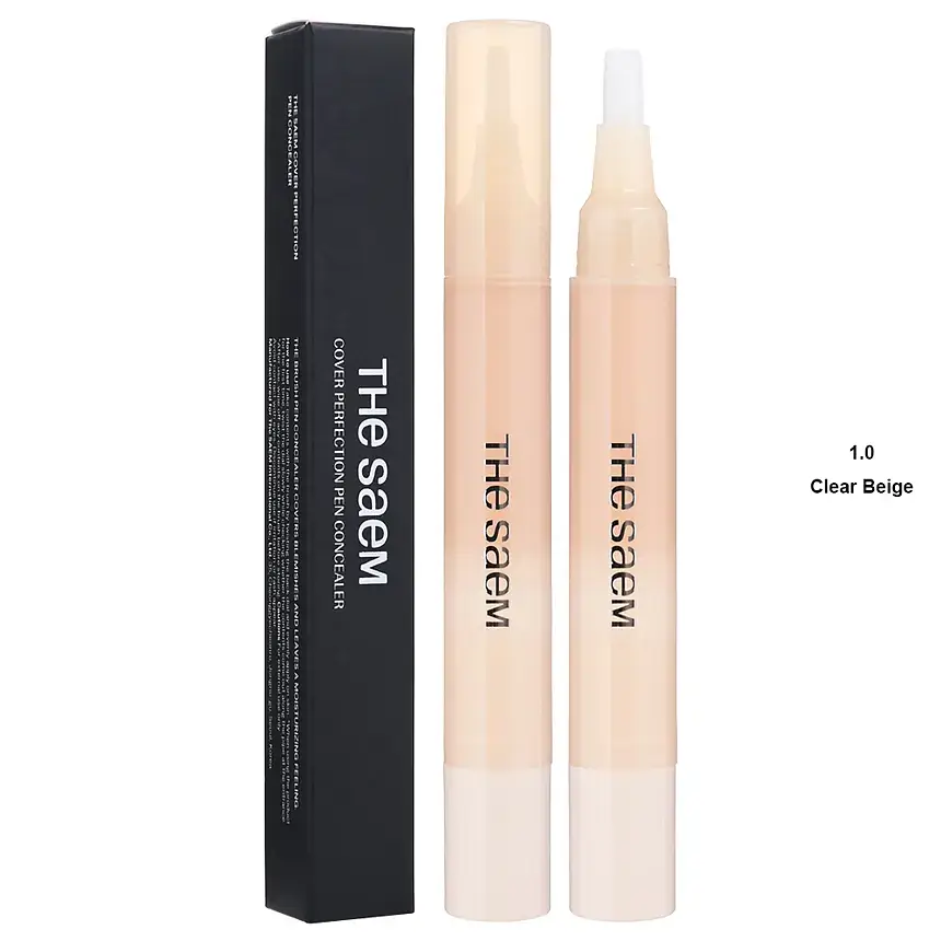 The Saem Cover Perfection Pen Concealer 1.0 Clear Beige