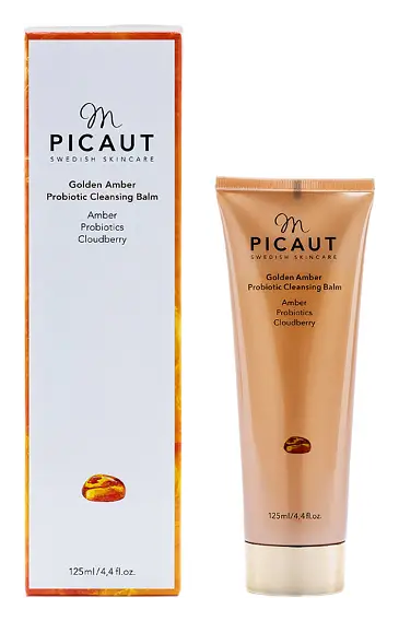 M Picaut Golden Amber Probiotic Cleansing Balm
