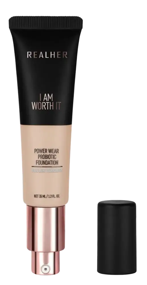 Realher Power Wear Probiotic Foundation I Am Worth It - Golden