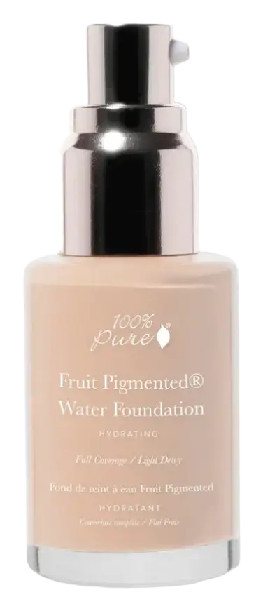 100% Pure Fruit Pigmented Full Coverage Water Foundation Warm 1.0