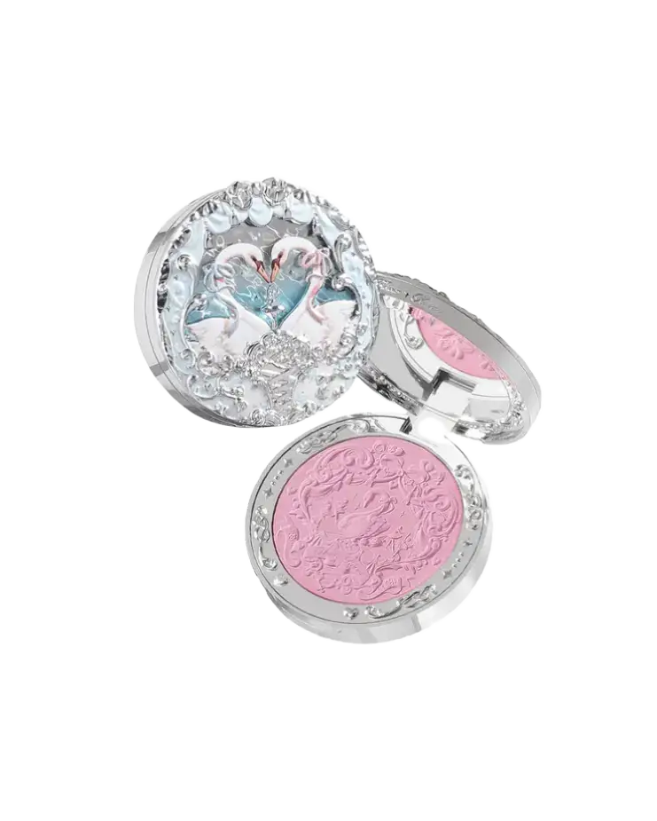 Flower Knows Swan Ballet Embossed Blush 03 Silky Ribbon