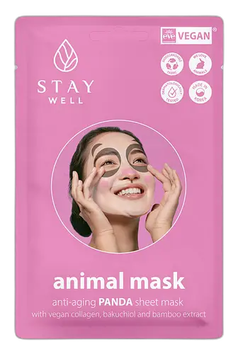 Stay Well Animal Mask Anti-Aging Panda