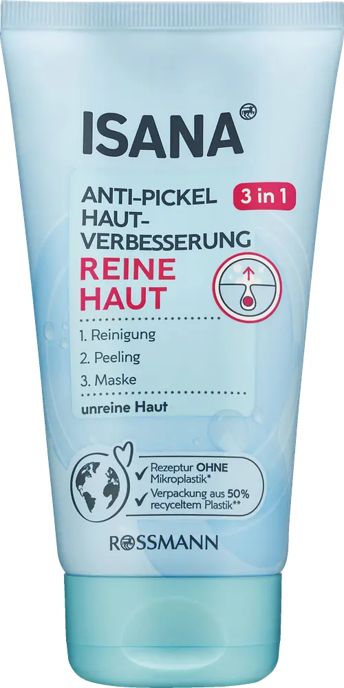 ISANA Anti-Pickel Hautverbesserung Reine Haut 3 In 1