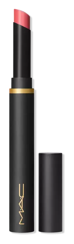 Mac Cosmetics Powder Kiss Velvet Blur Slim Lipstick Sheer Outrage