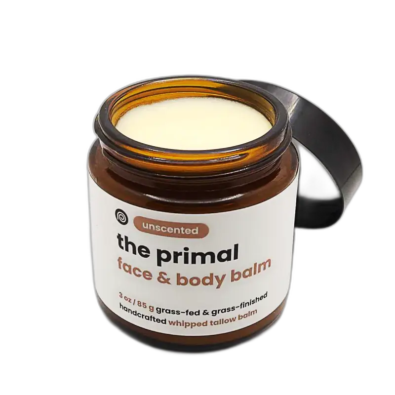 The Primal Whipped Tallow Face & Body Balm Unscented