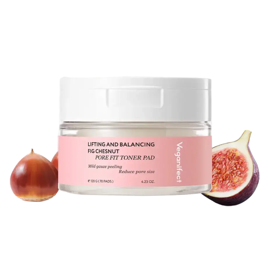Veganifect Lifting And Balancing Fig Chestnut Pore Fit Toner Pad