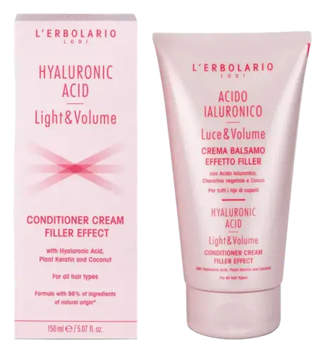 L'Erbolario Hyaluronic Acid Light & Volume Filler Effect Conditioner Cream