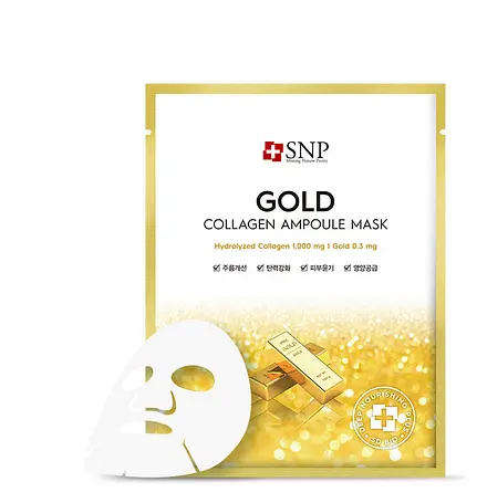 SNP Gold Collagen Ampoule Mask