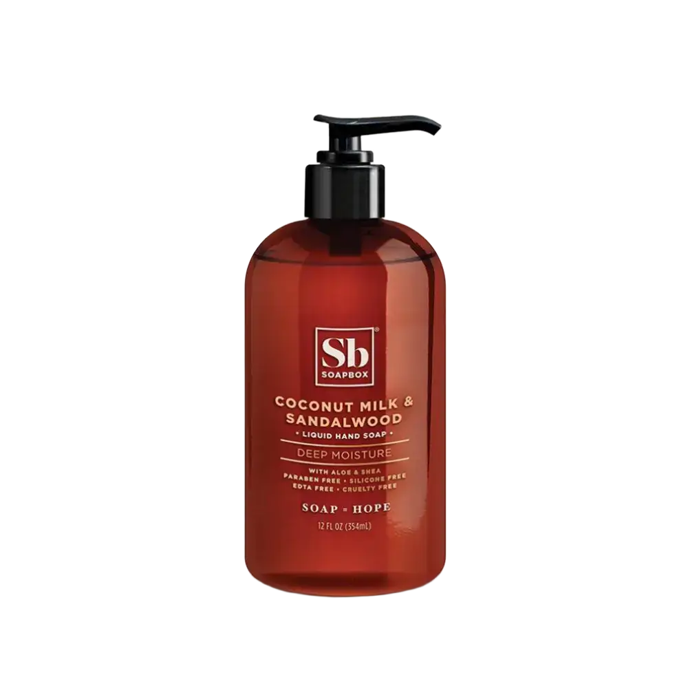 Soapbox Coconut Milk & Sandalwood Deep Moisture Liquid Hand Soap
