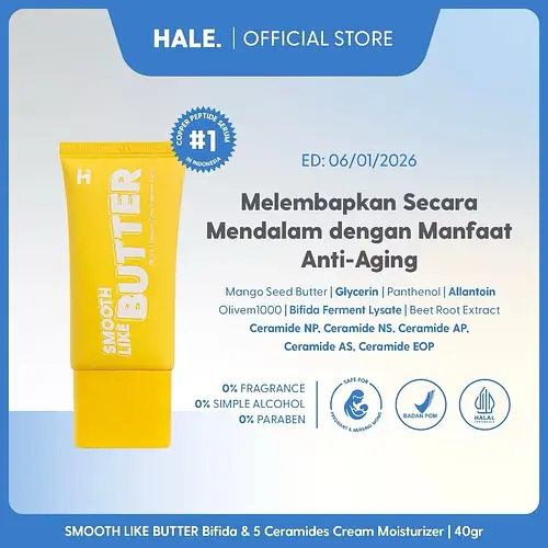 HALE Smooth Like Butter Bifida & 5 Ceramides Cream Moisturizer