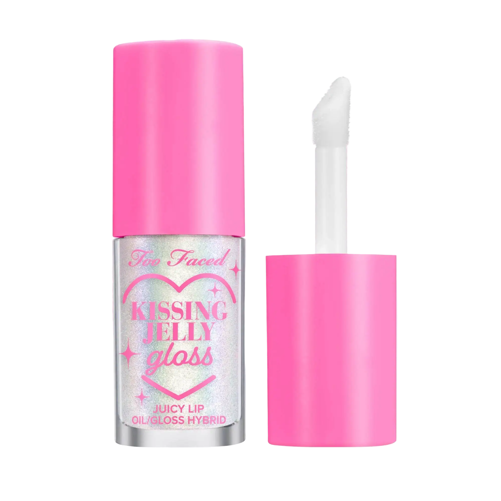Too Faced Kissing Jelly Non-Sticky Lip Oil Gloss Strawberry Frosting
