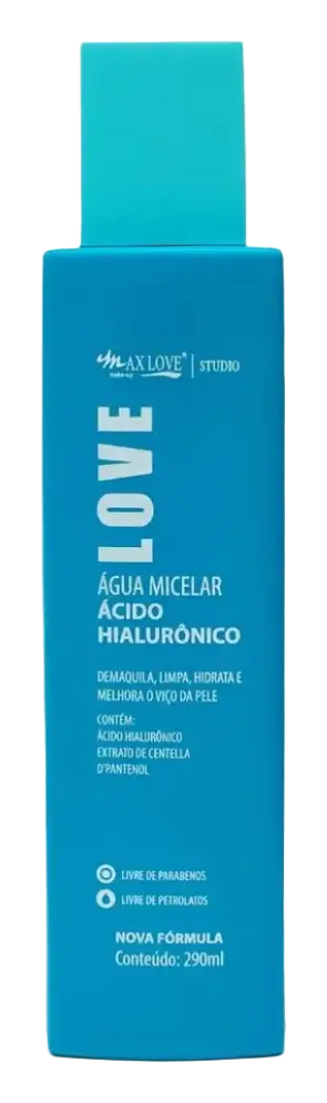Max Love Make Up Água Micelar Ácido Hialurônico
