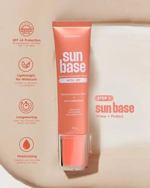Colourette Sun Base Everyday Sunscreen Primer SPF 45