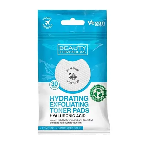 Beauty Formulas Hydrating Exfoliating Toner Pads