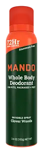Mando Invisible Spray Deodorant Clover Woods
