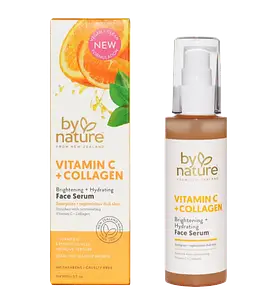 By Nature Brightening Face Serum with Vitamin C + Collagen