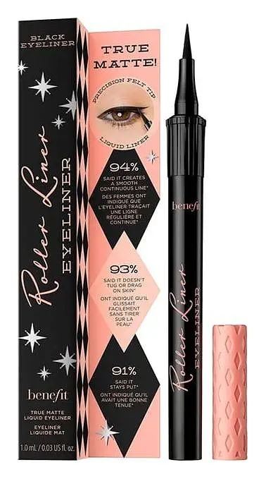 Benefit Cosmetics Roller Liner Matte Liquid Eyeliner Black