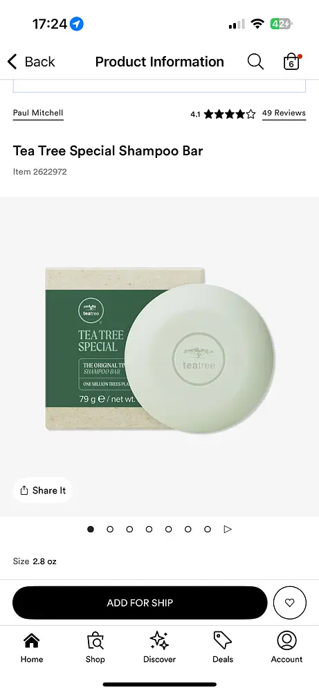 Paul Mitchell Tea Tree Special Shampoo Bar