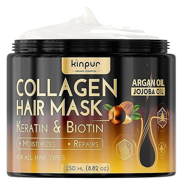 Kinpur Organic Cosmetics Collagen Hair Mask With Keratin  & Biotin