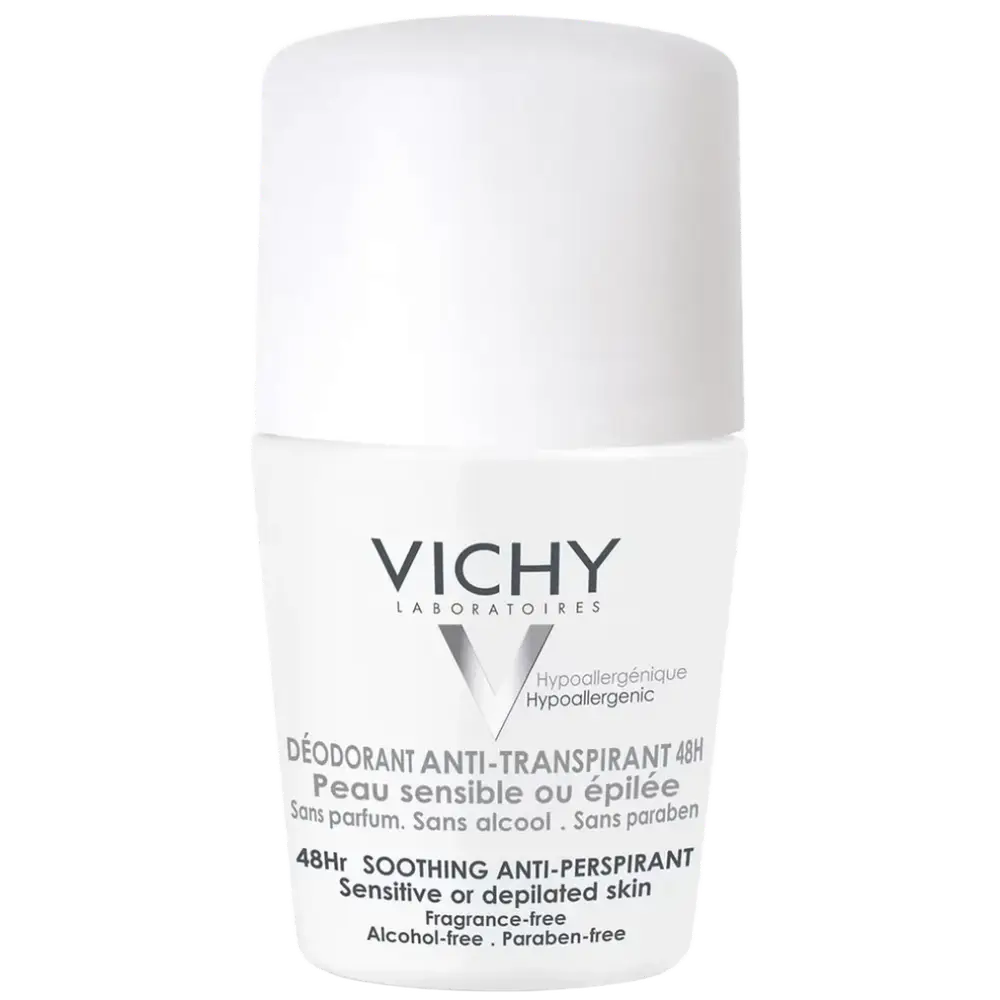 Vichy 48hr Soothing Anti-Perspirant Sensitive Or Depilated Skin Roll-On