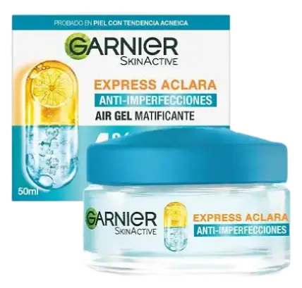 Garnier Express Aclara Anti Imperfecciones Air Gel Matificante