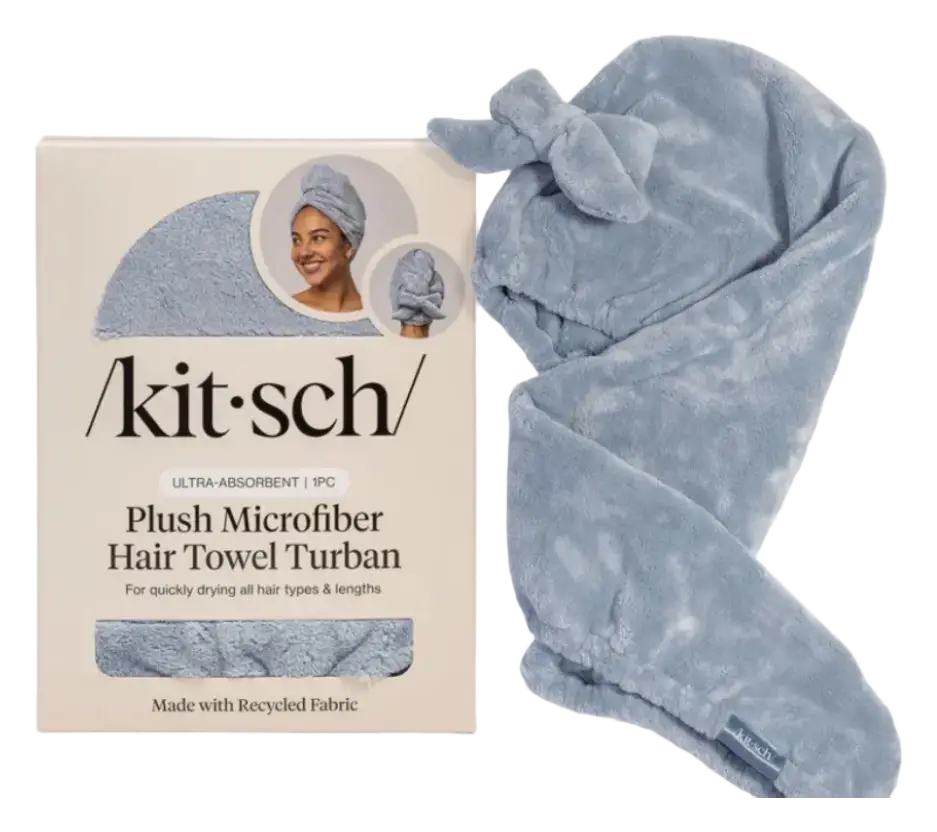 Kitsch Quick Drying Microfiber Hair Towel Costal Blue