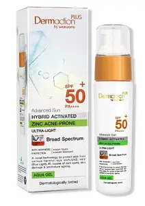 Dermaction Plus by Watsons Advanced Sun Zinc Acne-Prone Ultralight Gel SPF 50+