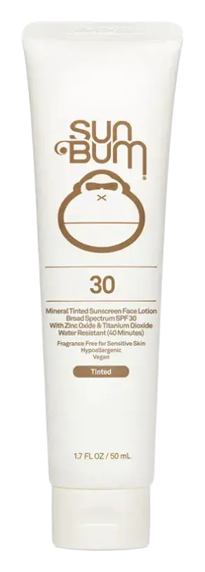 Sun Bum Mineral SPF 30 Tinted Sunscreen Face Lotion
