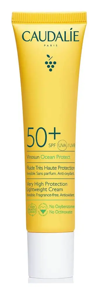 Caudalie Very High Protection Lightweight Cream SPF 50+ Vinosun Protect