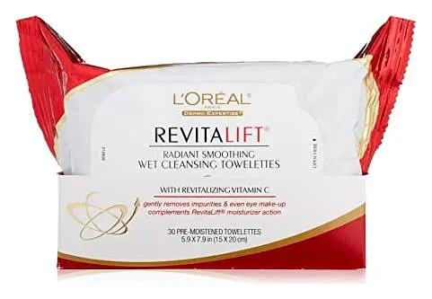 L'Oreal RevitaLift Radiant Smoothing Wet Cleansing Towelettes